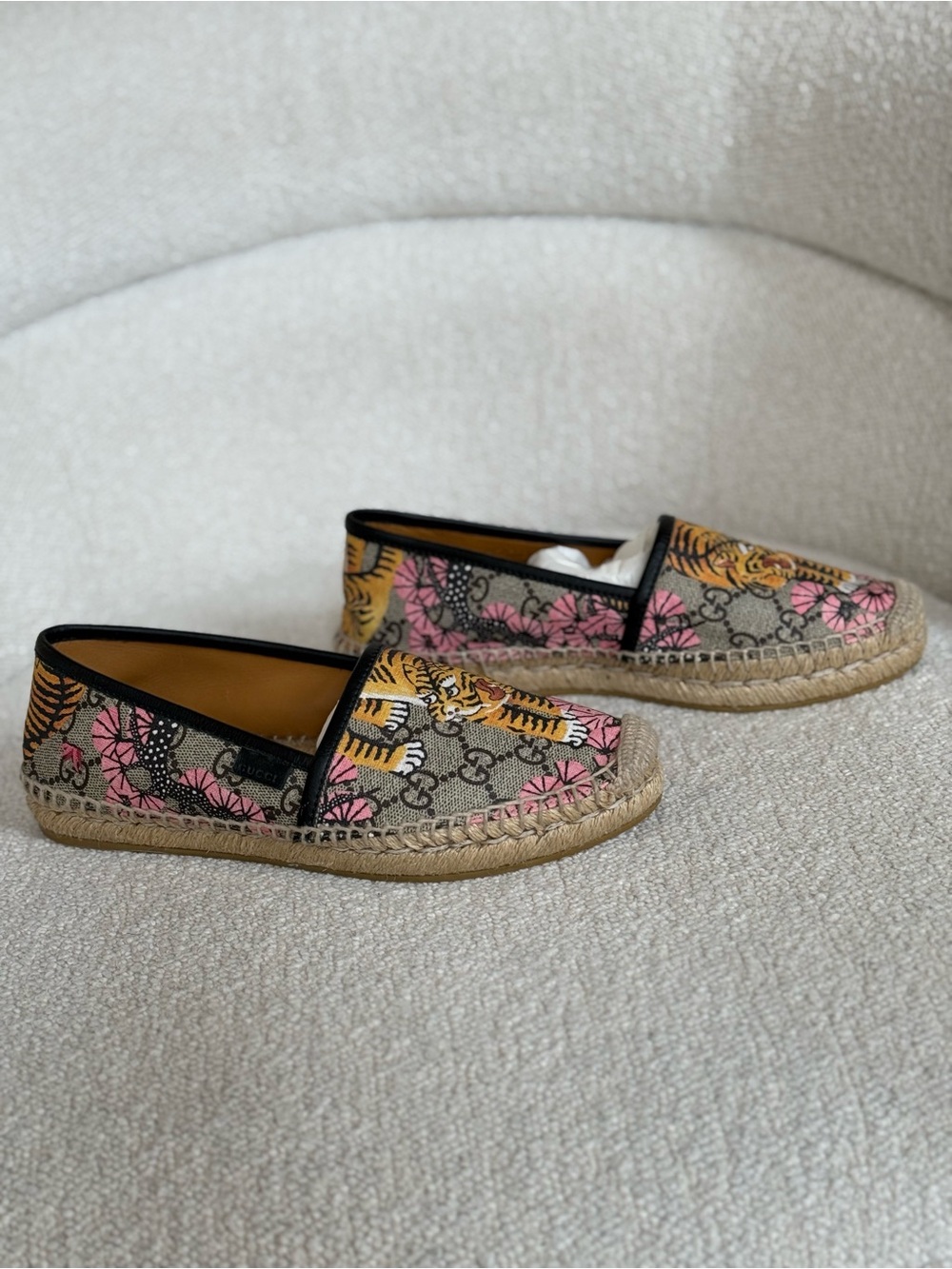 Gucci Multicolor Canvas Espadrilles GG Supreme Size 36 - Picture 3 of 9